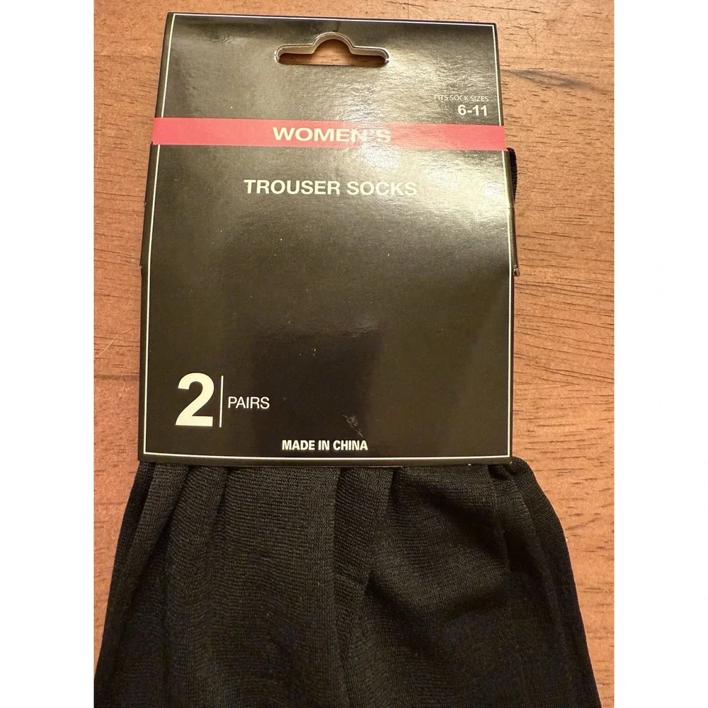 Trouser Socks Greenbrier Sz 6-11‎ Black 2 Pack Career Work Hosiery